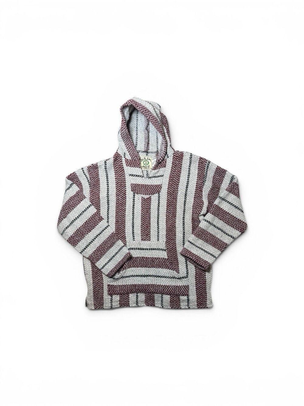 Baja Joe Pullover Hoodie XL Mexican Baja Blanket Hoodie Surf Skate Boho